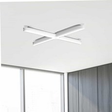 사무실전등 조명기구 부엌조명 LED 원형 십자등 주광 50W 79000EA 1EA, 본상품