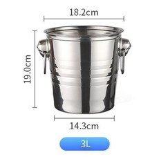 虎頭不鏽鋼冰桶 酒吧KTV用加厚冰塊桶 商用啤酒香檳紅酒桶, 1個