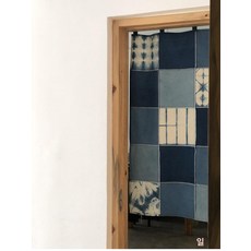 새벽남자 조각보가리개 가벽 모시가리개 삼베 창문