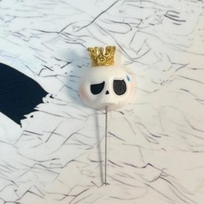 인형 손으로 그린 헤어 할로윈 해골 리본 장식, 1개, 7. B - 1