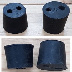 검정 고무마개 2구(10호 27.5x31x26.5mm)1pcs 2구검정마개