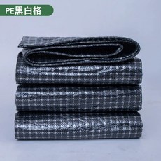 메쉬 커튼 방수 천막 천 야외 우레탄 방풍비닐 덮개, PE 체크무늬 3x4m