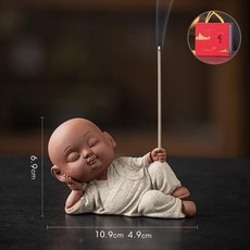 선 스틱 향로 인테리어 향꽂이 테이블용 실내용 소형 향기, 그레이+선물 상자, 기본 향