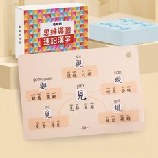 兒童識字卡 語文思維導圖 速記漢字卡 適用於小學啟蒙, 思維導圖-學繁體字-175頁