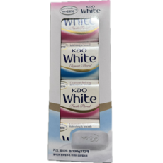카오 화이트 비누 화장비누, 130g, 12개입