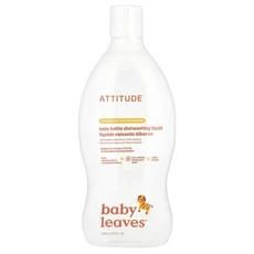 깨끗하게 ATTITUDE Baby Leaves™ 젖병용 주방 세제 배 과즙 700ml(23.7fl oz) 세척작용, ATTITUDEBabyLeaves젖병용주방세제배과즙70