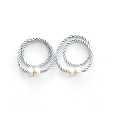 모던 심플 펀치 프리 진주 커튼 마그네틱 버클 커튼 스트랩 커튼 버클, 그레이, 1개