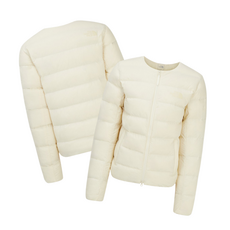 [매장판] 노스페이스 경량 다운 패딩 자켓 여성 포플러 가디건 크림 NJ1DR84B