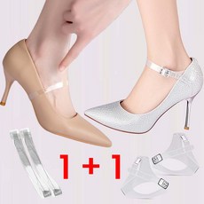 투명 구두 스트랩 조절가능 투명구두끈 밴드 하이힐 벗겨짐 방지 끈