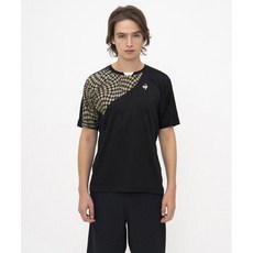 르꼬끄 남성 테니스 티셔츠 그래픽 게임셔츠 LN5SHT10M 블랙