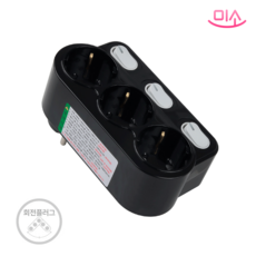 국산 현대 절전 개별 차단 스위치 멀티탭, 블랙, 1개, 13.4cm