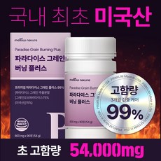 멜로우네이쳐 파라다이스 그레인 버닝 플러스 대용량 90정, 1개 1개