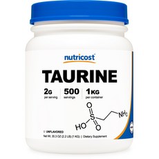 nutricost 牛磺酸粉, 1kg, 1罐