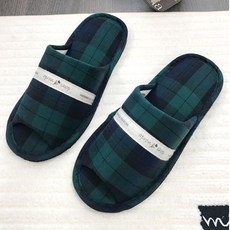 린다스에이프런샵 국산 블랙워치 실내화 슬리퍼, 1개, 블랙워치체크