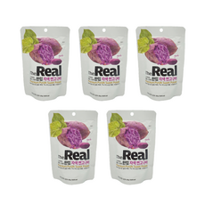 더리얼 한입 자색 찐 고구마 아이들간식 다이어트스낵, 80g, 5개