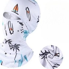 돈스텔 낚시활동 풀커버 마스크 화이트 무늬랜덤