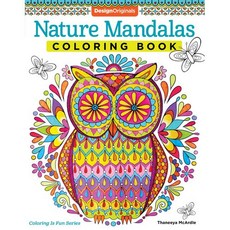 [원서] 페이퍼백 도서 자연 만다라 색칠 공부 (디자인 오리지널) paperback Book Nature Mandalas Coloring Book (Design Origina