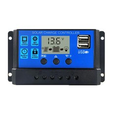 태양광 컨트롤러 솔라 모듈 패널 전류 10A 12V 24V 납축전지, 10A 12V 24V 리튬 배터리