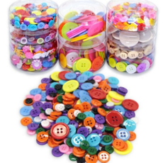 의류용 단추 핸드메이드 소잉 만들기 수예용 단추 취미용 플라스틱 라운드 대용량 가방, 나무원형단추(종합)