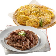 파르팜 미니육전+돼지불고기+고기만두 선물 세트 동그랑땡 왕교자 모둠전 명절 음식, 3.05kg, 1세트, [선물포장]옵션1. 미니육전+돼지불고기+왕교자