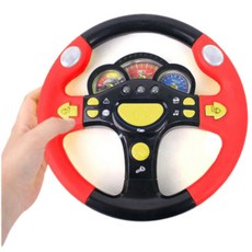 유아 핸들 장난감 운전놀이 불빛 멜로디 생일선물 신생아용 12개월아기, 1개