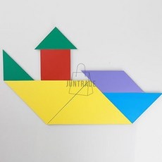 JanGoon 포비 자석 칠교놀이 30cm x 30cm 교사용 놀이용/광고용/교재용/교육용/자석부착, 상세페이지 참조, 1개