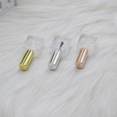 10ml 사각형 빈 매니큐어 병 다기능 로션 액체 화장품 샘플 용기 브러시와 네일 유리, 01 30pcs, 03 silver cap