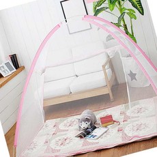 엠비아7 모기장 소형 블루 아기침대모기장