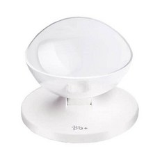 제이큐 동그리 각절 반려동물 식기 화이트, 1