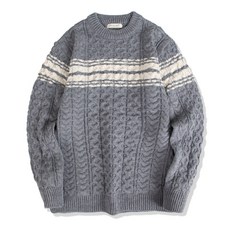 ILLUSO 斜板圓針織, 灰色的