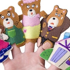 손가락 인형 곰 세마리 장갑인형 생일선물 손가락인형 all+78326Xs