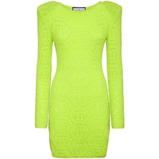 필립플레인 모노그램 인타르시아 미니 드레스