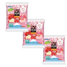 오리히로 곤약젤리 대용량 세가지맛(사과+체리+복숭아) 봄, 3개, 480g