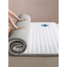 이불 토퍼 접이식 매트리스 개인 차박 흙침대 코튼 킹 바닥, 17. 덕덕흰색8cm
