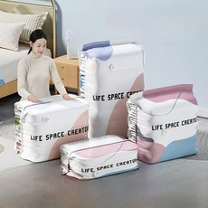 옷과 이불 진공 압축 백 여행용 가방 밀봉 보관 공기 펌핑 필요, 1개, 1개입