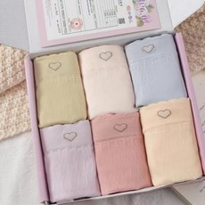 [6條組] 完美呵護6.0 舒適透氣 蝶結 女 中腰 內褲, 6入组,均碼65公斤內, Multi-color