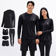 로이몬스터 빅사이즈 무지 래쉬가드 남4종 여5종 풀세트 체형커버/ROYMONSTER