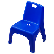 국산 유아용 등받이 의자 파랑 아동용 플라스틱 어린이용 키즈 유치원 아기 안락 간이 보조, 1개, 블루