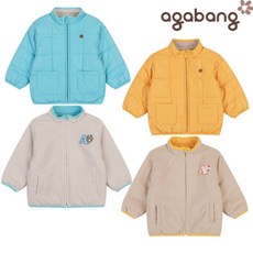 아가방 40% 양면으로 가벼운 두께감 으로~제프멜퀼팅리버서블점퍼01R755005