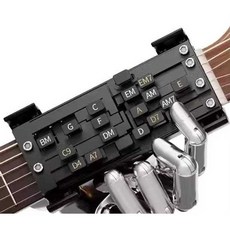 원버튼 코드 스위치 기타 무선 위치 초보 연습 통기타, 1개, 클립형 코드기 (블랙)