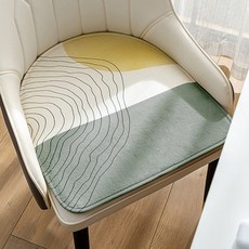 해피유통 현대적인 디자인의 편안한 패브릭 체어 쿠션 사계절용 의자 패드 미니멀리스트 스타일 방석, 45*49센티미터, 18