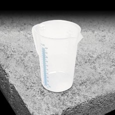 비즈쿡 플라스틱 계량컵, 1개, 500ml, 반투명