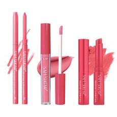 미나미 SAM SUGAR 워터프루프 올인원 립 키트 벨벳 립 세트 러블리 메이크업 M211, #02, 1개