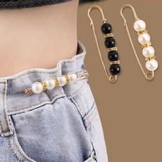 패션 진주 고정 핀 브로치 허리 조절 수선 장식 클립_ 050613