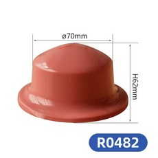 공압인쇄기 실리콘패드 헤드 원통형 스탬핑기계 생산패드 공압패드, R0482, 기본 색상