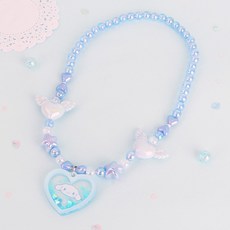 여아 목걸이 산리오 하트 비즈목걸이 캐릭터목걸이 여자아이 스팽글 악세사리 선물용 목걸이