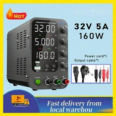 DC 파워 서플라이 30V 10A 고정밀 직류 30~120V 벤치 전원 공급 장치, 3005V 30V5A 전원 공급 1ea, 1개