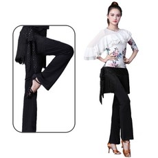 와우진플 리본끈 수술 라인 댄스 스커트 바지