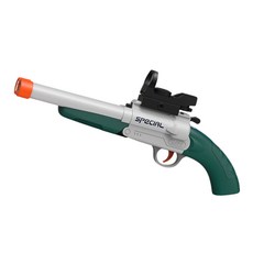 UB 더블 배럴 샷건 S686 에어 소프트 탄두 너프건, 가로형 단총, 그린, 1개