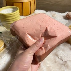 빵모양 인테리어 장난감 말랑이 베이커리 디자인 스퀴시 스트레스 해소템 귀여운쿠션, 무인양품딸기초콜릿L사이즈